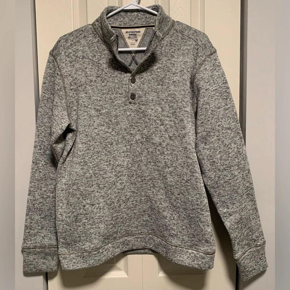 Weatherproof Men’s Gray Pullover - Picture 1 of 7